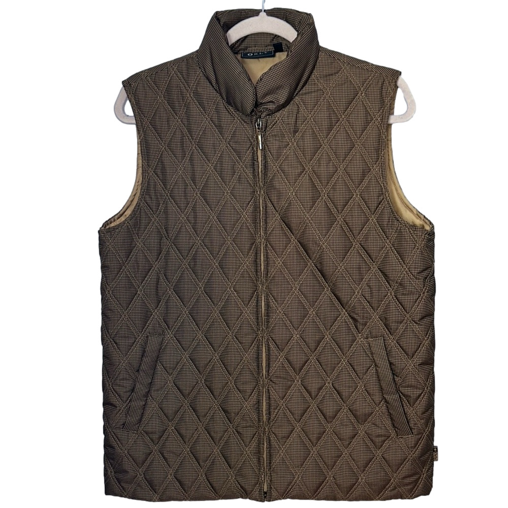 Orly Brown Quilted Vest